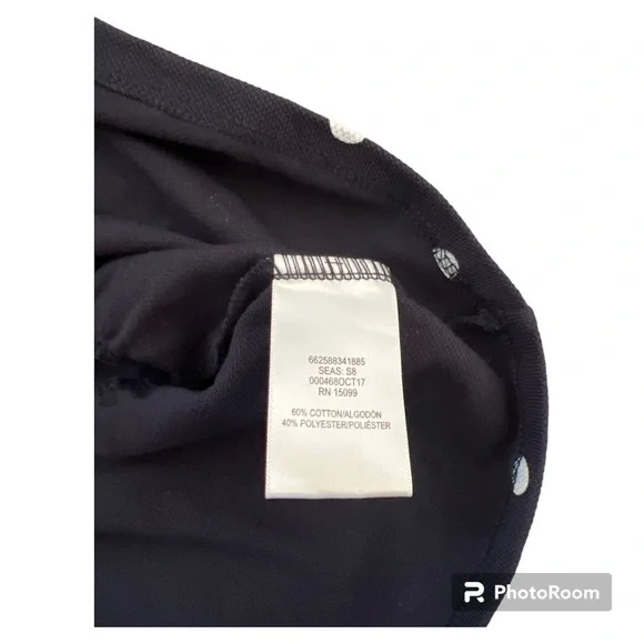 NWOT Toughskins girls navy white polka dot dress 5 - Picture 4 of 4